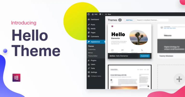 قالب رایگان هلو المنتور Hello Elementor